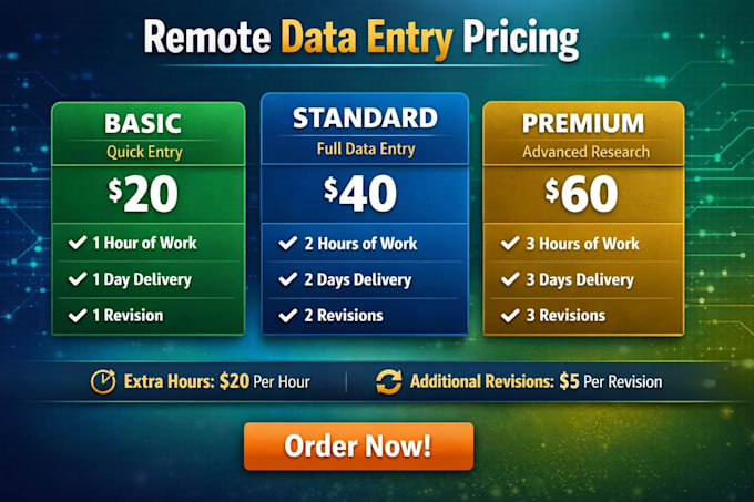 accurate remote data entry in excel ,word and google sheet