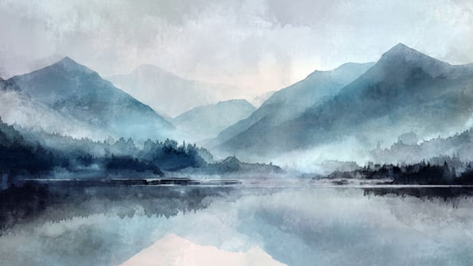 illustrate anything in watercolor style
