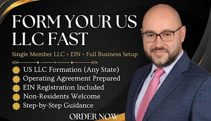 form your US single member llc with fast 24 hour setup