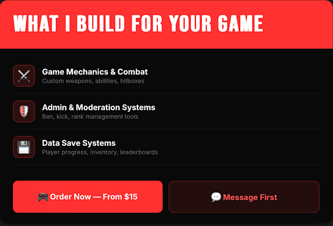 build custom lua scripts and game mechanics for your roblox game
