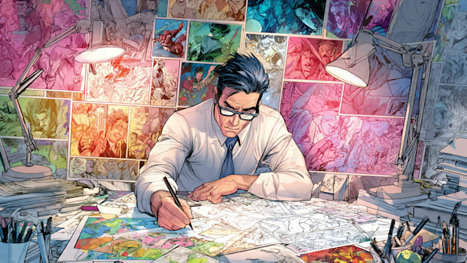 draw comic book illustration with comic book illustrator