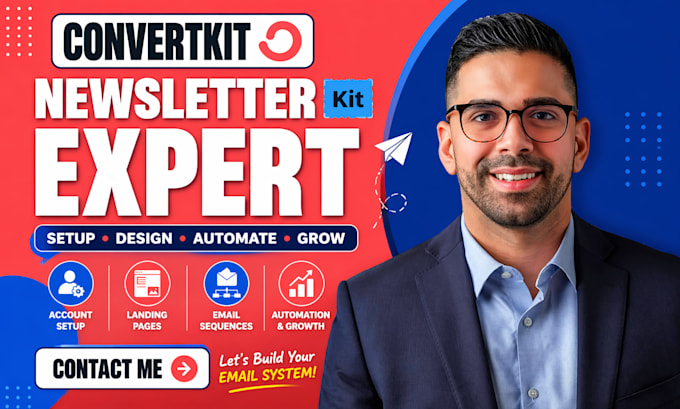 setup covertkit kit landing page convertkit newsletter convertkit email sequence