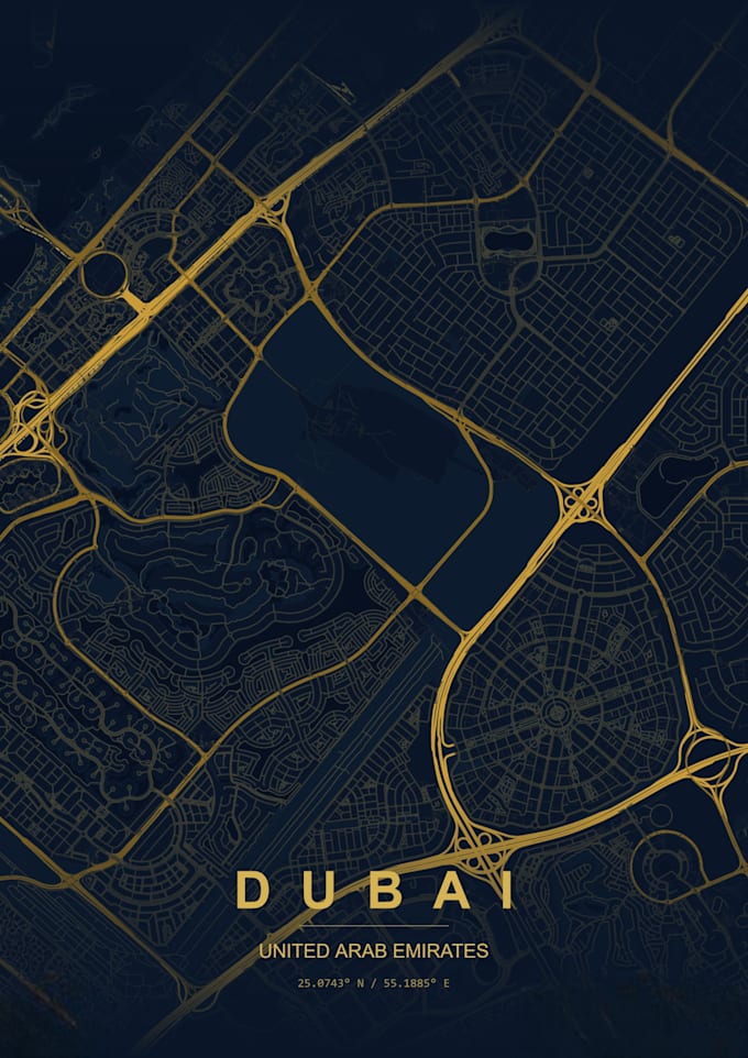 create a professional  custom map poster with premium themes