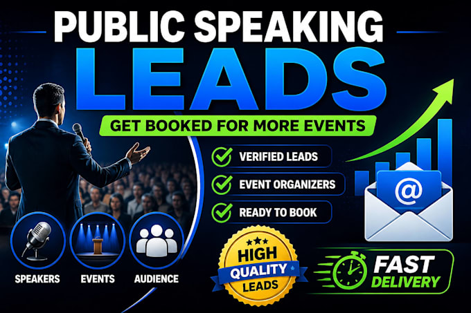 generate targeted public speaking and conference organizer leads