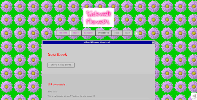 design and manage an authentic nineties era website for you