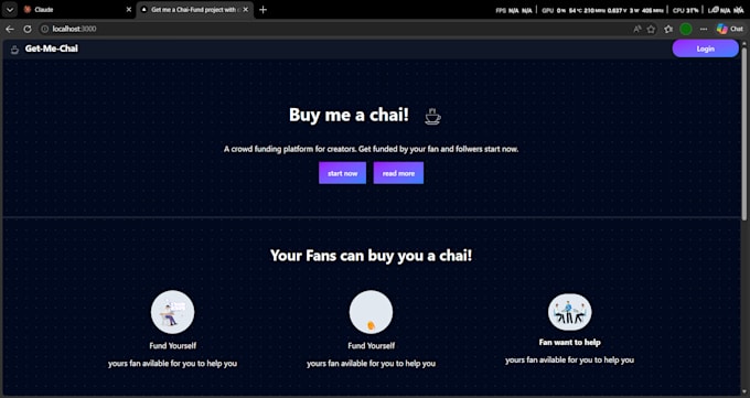 build a responsive react js frontend or full stack mern web app