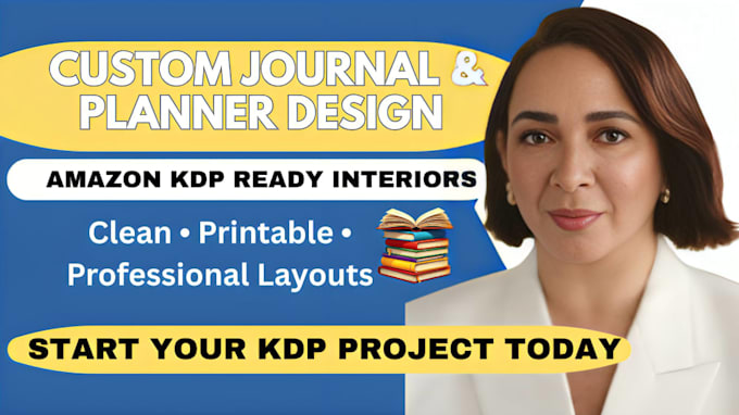 design custom journal and planner for amazon KDP publishing
