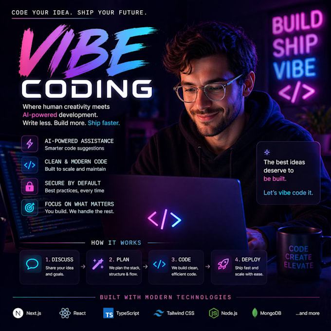 build web app with vibe coding fix bugs