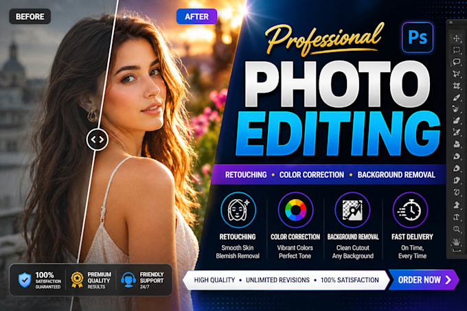 provide professional photo editing, logo design, and ai thumbnails