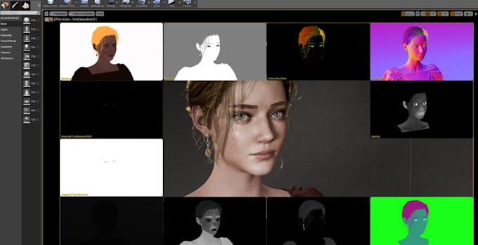 build unreal engine 3d metahuman character modeling, 3d photorealistic humanoid