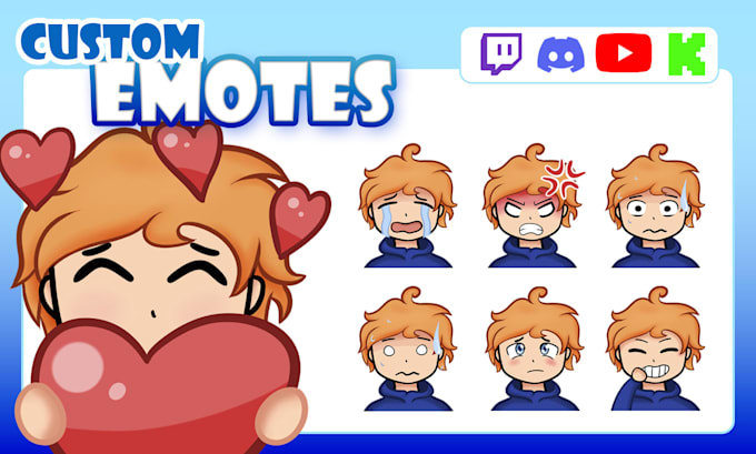 create custom twitch emotes, discord emotes, kick emotes