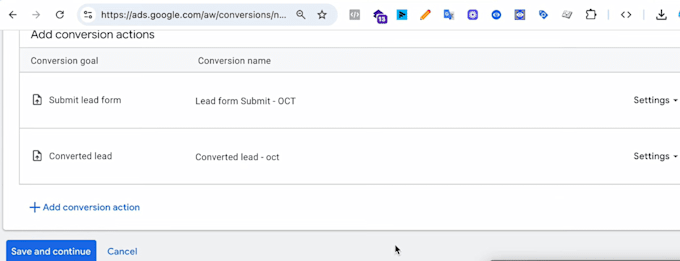 setup google ads offline conversion tracking , hubspot, zoho, zapier, n8n,sheet