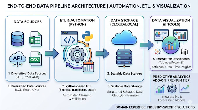 build automated data pipelines and interactive engineering dashboards