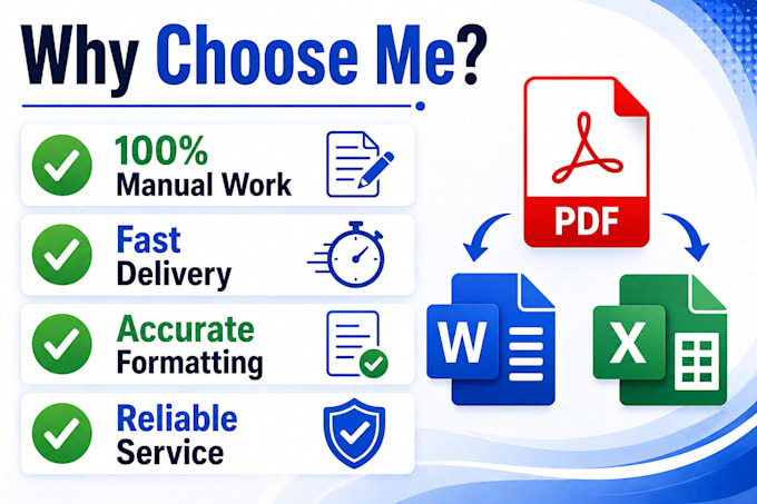 convert pdf to word or excel manually with accuracy and formatting