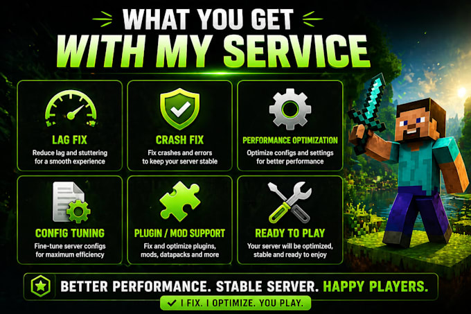 fix and optimize your minecraft server lag crashes and bugs