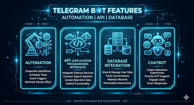 develop a custom telegram bot using python