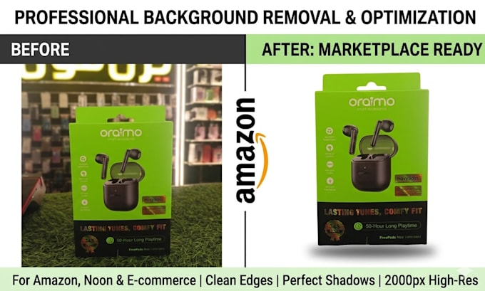 remove background and resize images for amazon or noon