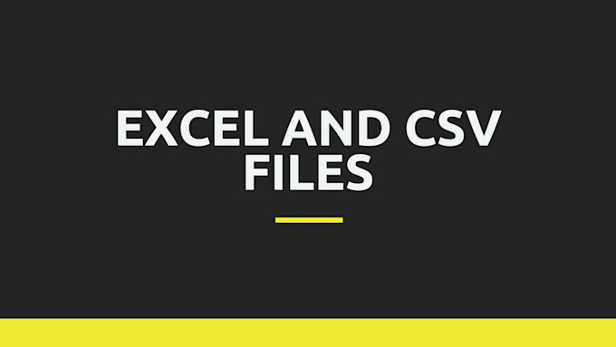 organize and clean your data in excel