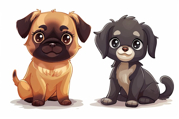 draw animals in cartoon style