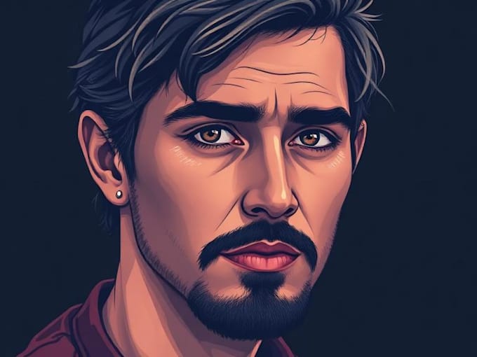 drawing awesome cartoon vector portrait art
