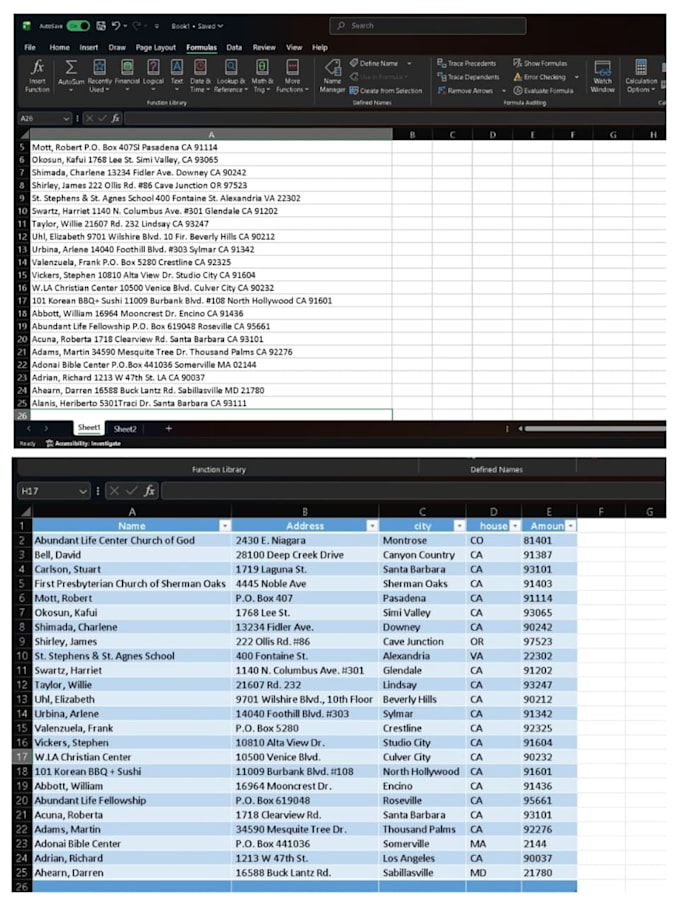 automate excel tasks with formulas and clean messy data