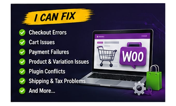 fix woocommerce checkout, cart, payment and product issues