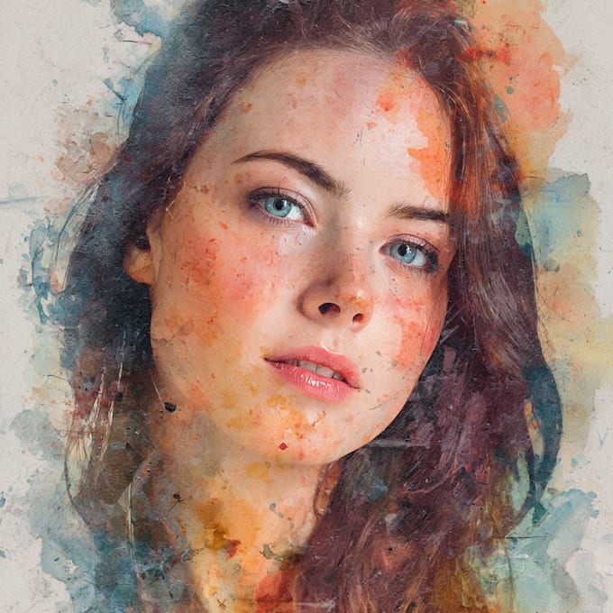 creat professional surrealist watercolor artwork