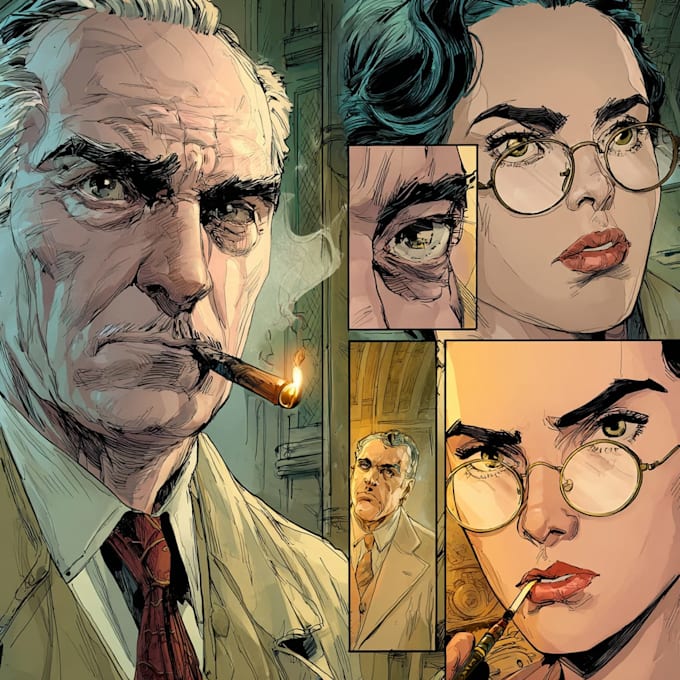 draw comic book illustration with comic book illustrator