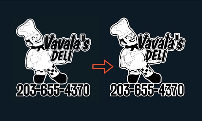 fix and vectorize low quality or blurry logo