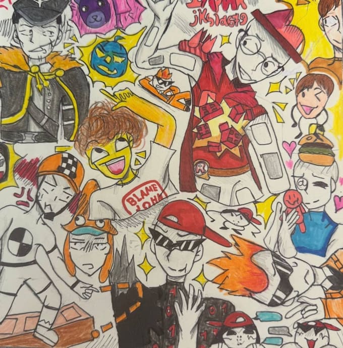 draw characters in a unique style