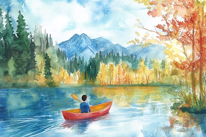 do a watercolor illustration