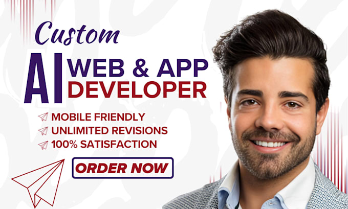 do custom ai website development ai mobile app development full stack developer
