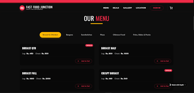 design a professional website using HTML