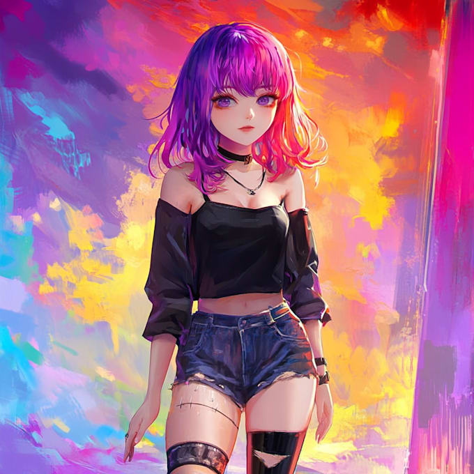 draw anime character design sheet