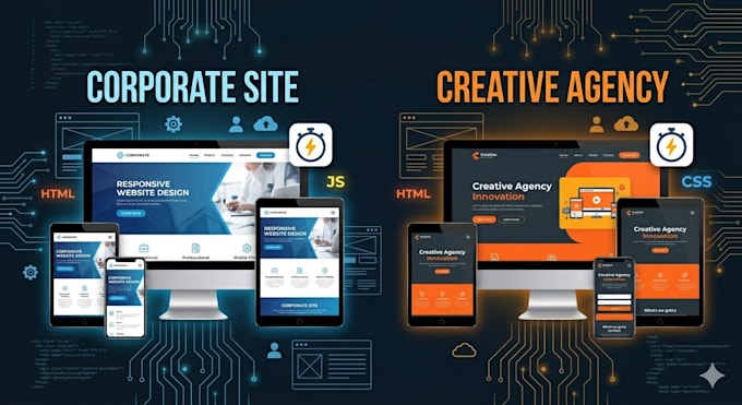 develop responsive websites using react js, HTML, CSS and javascript