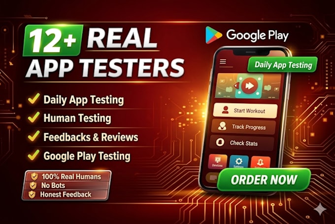 conduct google play app testing with 12 real testers