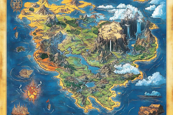 design fantasy maps with detailed lore based elements