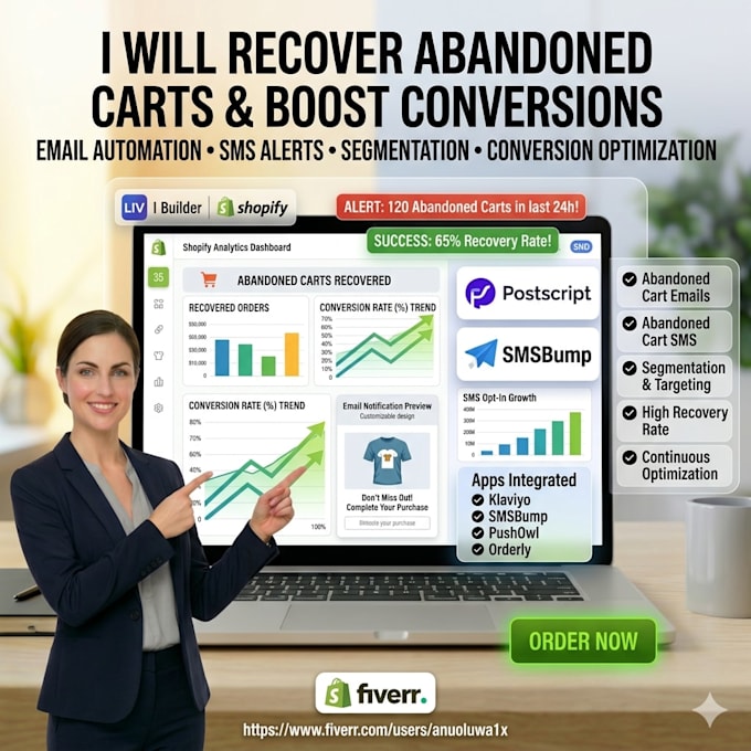 recover abandoned carts and optimize shopify store for higher conversions