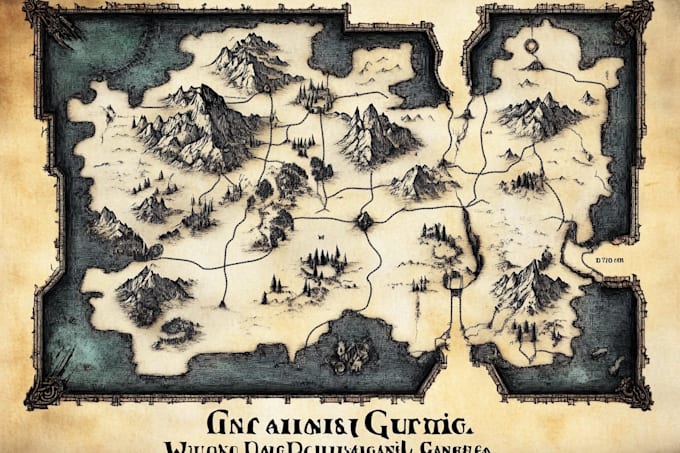 create realistic fantasy terrain and geography maps