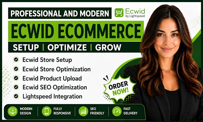 setup, optimize ecwid,lightspeed ecommerce store,ecwid product upload, ecwid SEO