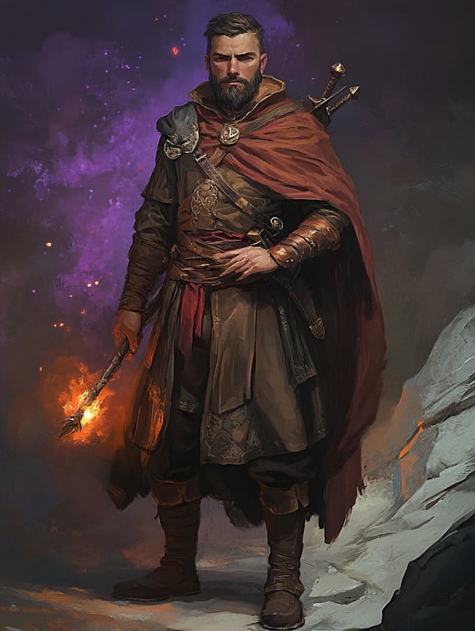 fantasy dnd character illustration