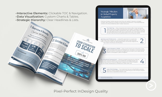design a premium PDF guide or interactive ebook