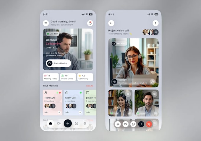 build mobile app development for chat app, live streaming app, video calling app
