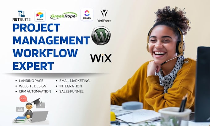 do workflow project management in greenrope netsuite airtable clickup yetiforce