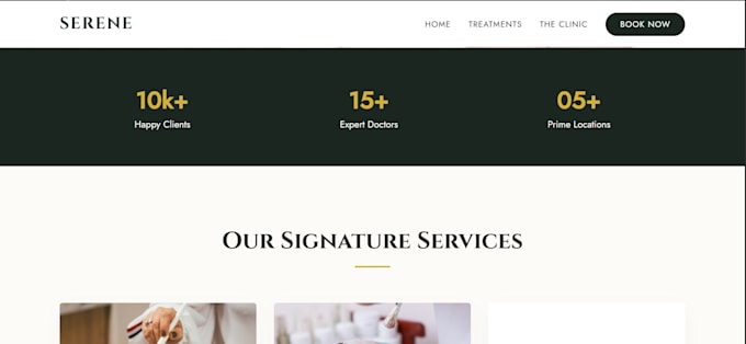 build a custom responsive medspa website using HTML CSS