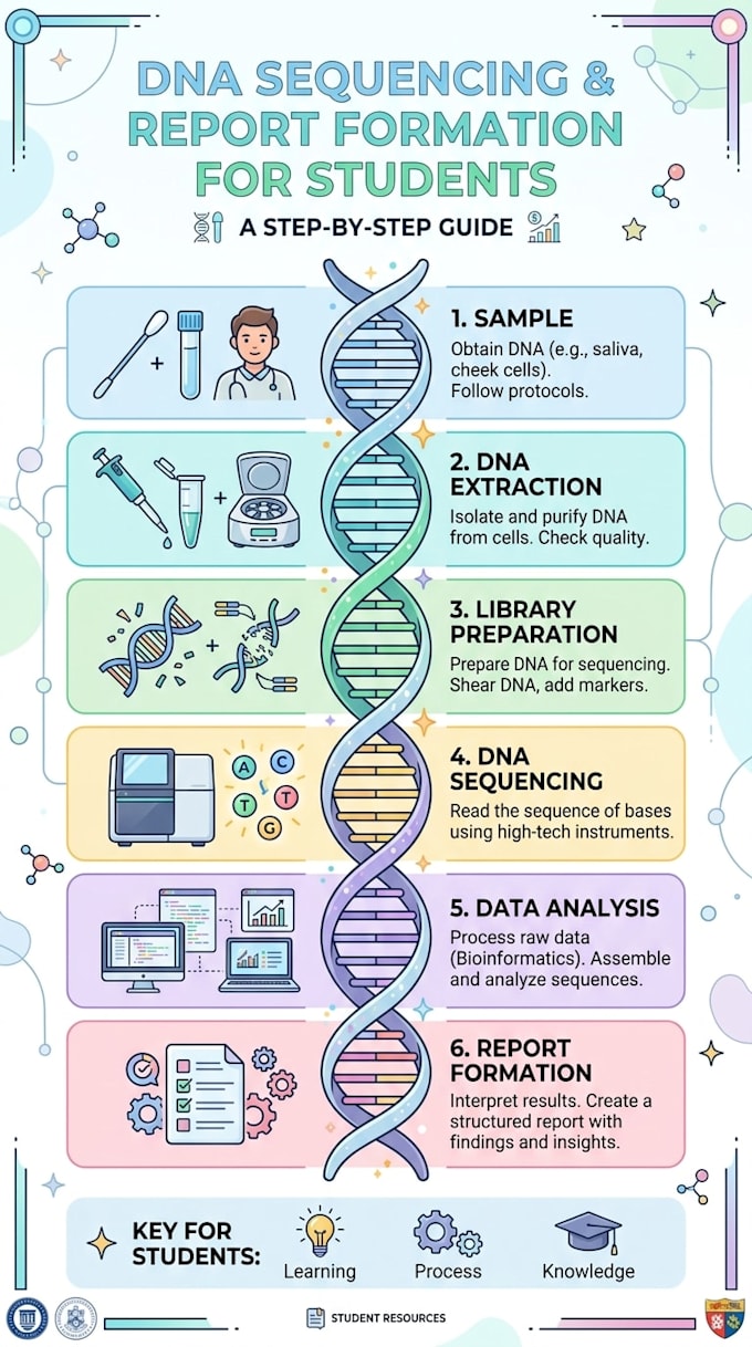 analyze dna sequence and write report for students
