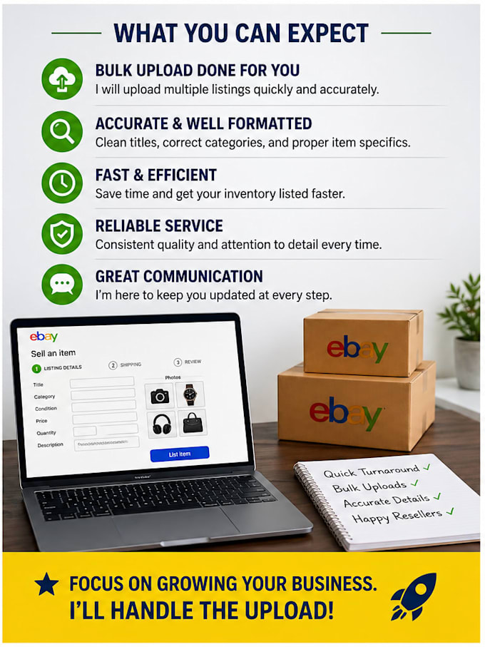 bulk upload ebay listings fast for your store