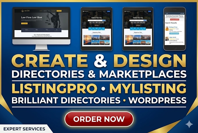develop directory website using listingpro, mylisting or brilliant directory