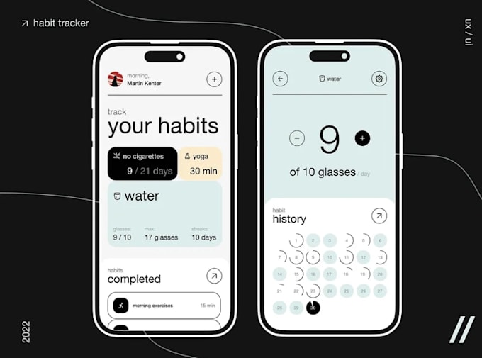 develop daily habit tracker app, daily routine app, habit building app