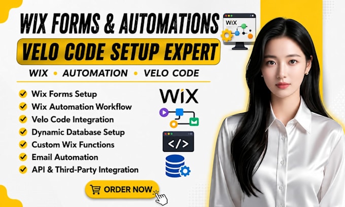 design wix forms wix code velo wix automation workflows wix forms wix code